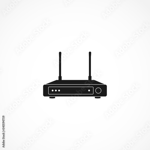 Wi Fi icon. Wi-Fi router icon on white background for web and mobile