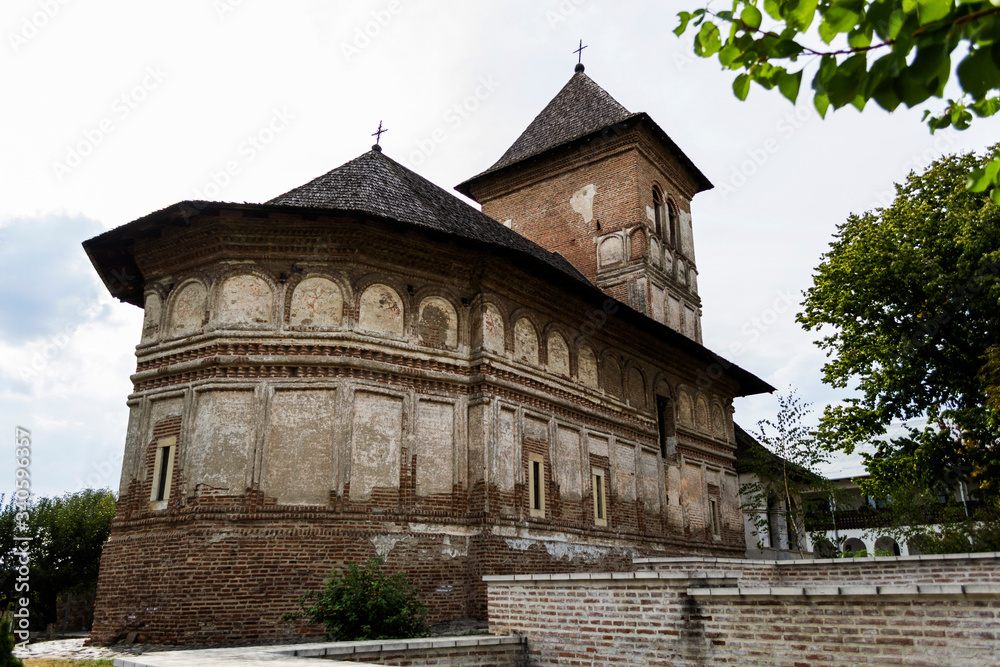 Strehaia Monastery, the only monastery in the country with the altar to the south. Romania