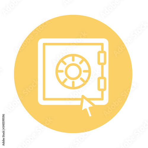 safe box block style icon