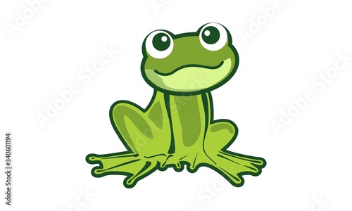 vector illustration of a frog