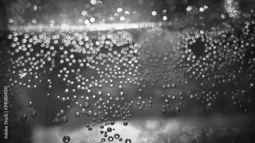 Wallpaper Mural Pieces of ice float in the liquid. Bubbles rise and envelop ice. Very beautiful macro bokeh. Torontodigital.ca