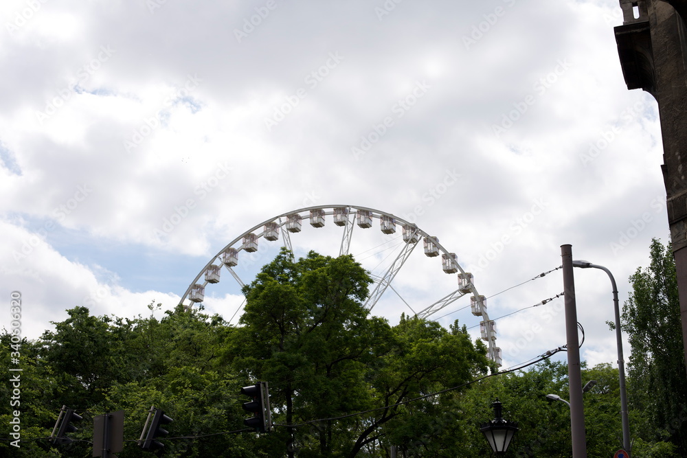 Ferris wheel in Budapest, Hungary Ferris wheel in Budapest, Hungary