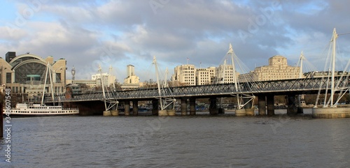 bridge over the Thames  opposite the Big Ben 