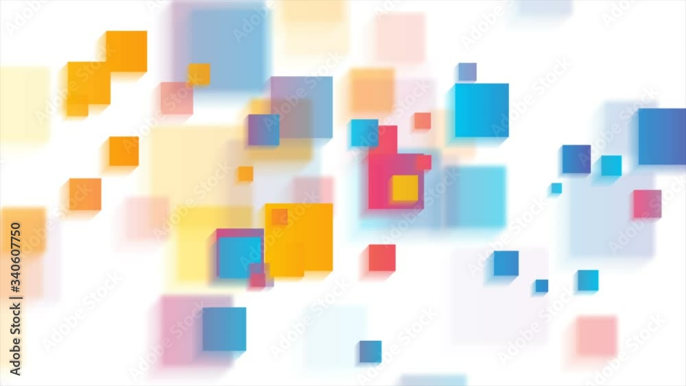 Colorful glossy squares abstract tech geometric motion background. Seamless loop. Video animation Ultra HD 4K 3840x2160 Colorful glossy squares abstract tech geometric motion background. Seamless loop. Video animation Ultra HD 4K 3840x2160
