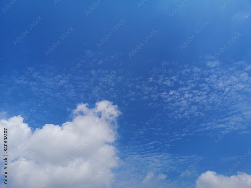 Altostratus white clouds in the blue sky natural background beautiful nature environment Altostratus white clouds in the blue sky natural background beautiful nature environment