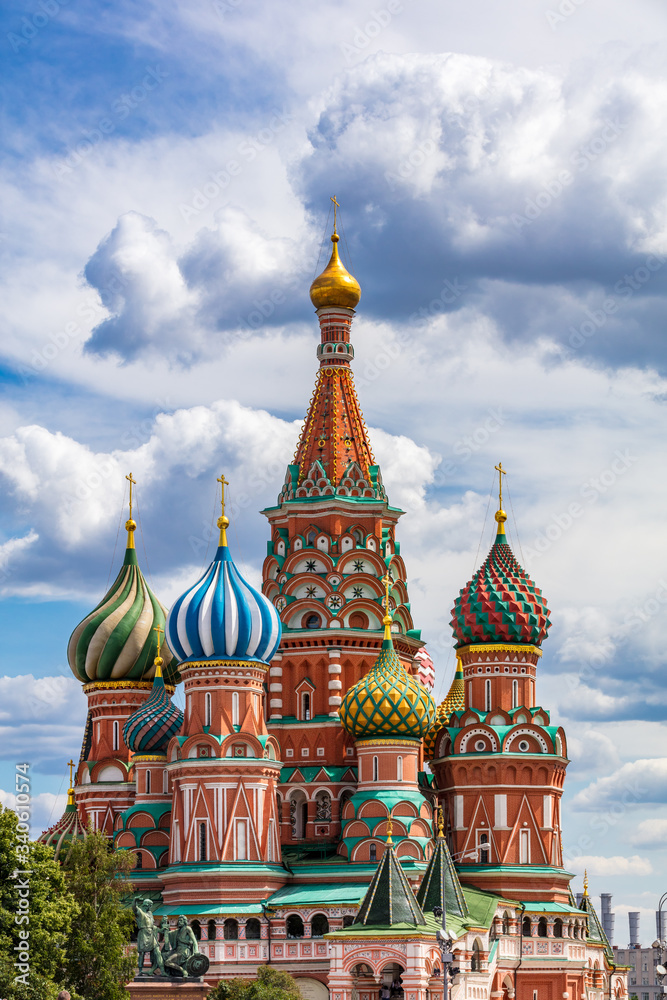 Roter platz Basilius Kathedrale in Moskau
