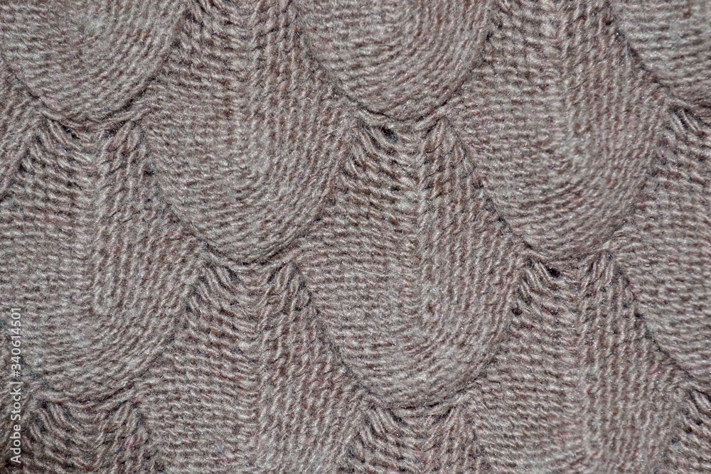 Knitted texture with patterns in light brown. Background template for the design of the banner, site, card, wallpaper, textile canvas. Fashionable concept. High quality photo Knitted texture with patterns in light brown. Background template for the design of the banner, site, card, wallpaper, textile canvas. Fashionable concept. High quality photo
