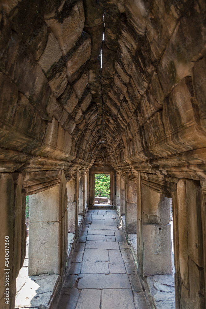 Baphuon Temple corridor at Angkor Thom. Angkor archaeological park, Siem Reap in Cambodia.