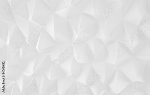 Polygonal shapes background. Low poly triangles mosaic. Crystals 3D backdrop. © artistmef