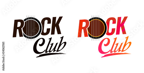Rock club emblem isolated o...
