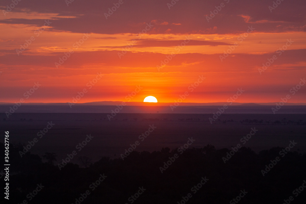 Sunrise over Africa