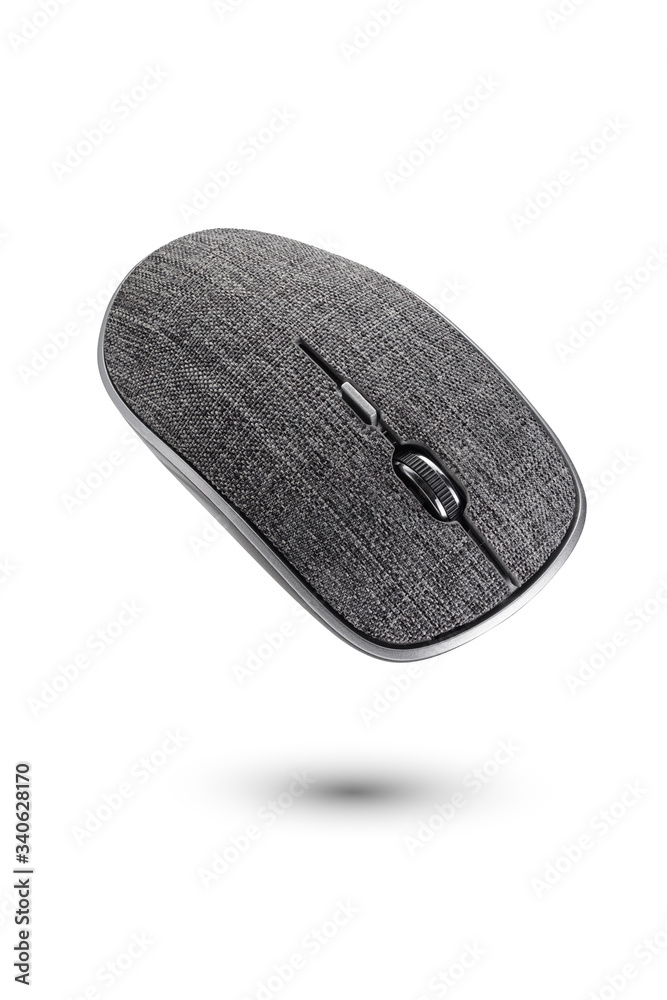 Computer mouse with jeans cloth. Isolated on a white background. Cut with the pen tool. Full depth of field. Computer mouse with jeans cloth. Isolated on a white background. Cut with the pen tool. Full depth of field.