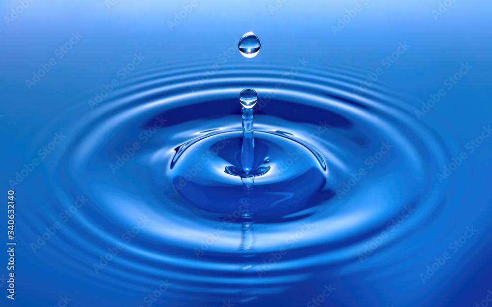 Blue Water Drop Splash Blue Water Drop Splash