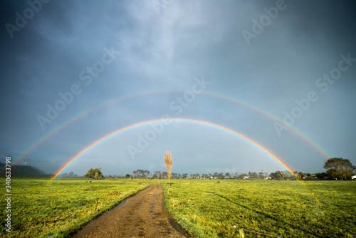 Double Rainbow, Karamea, West Coast, New Zealand ダブルレインボー in ニュージーランドの秘境「カラメア」 