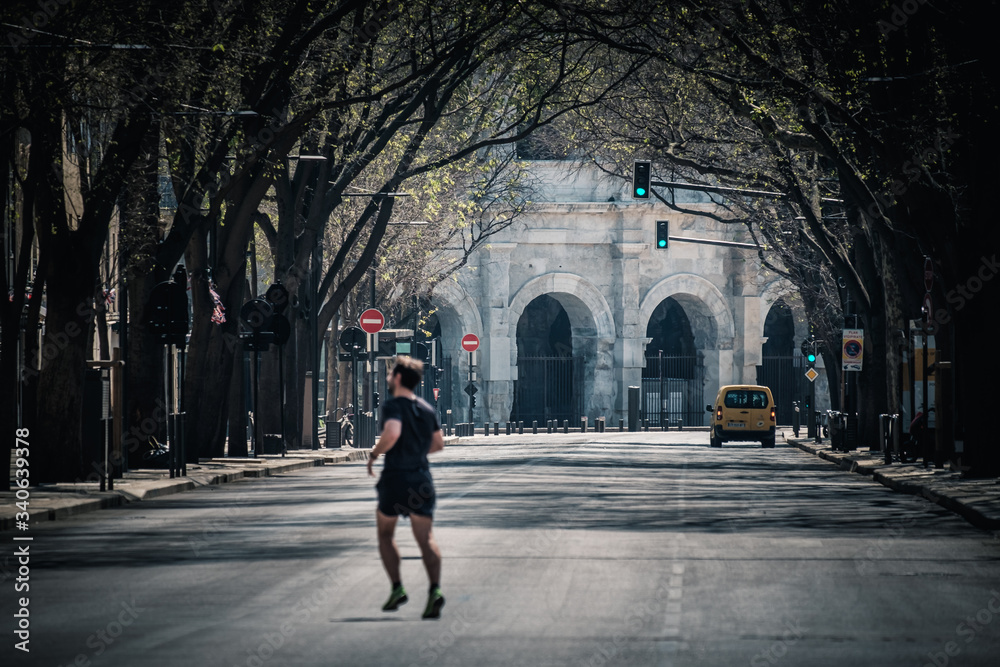 Course à pied à Nîmes