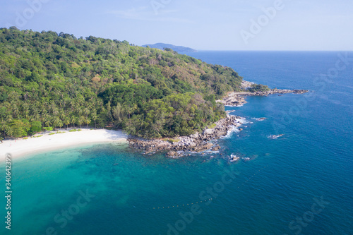 aerial view of the rocky coast freedome beach