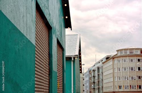 Casa con arquitectura islandesa en Reikiavik.
