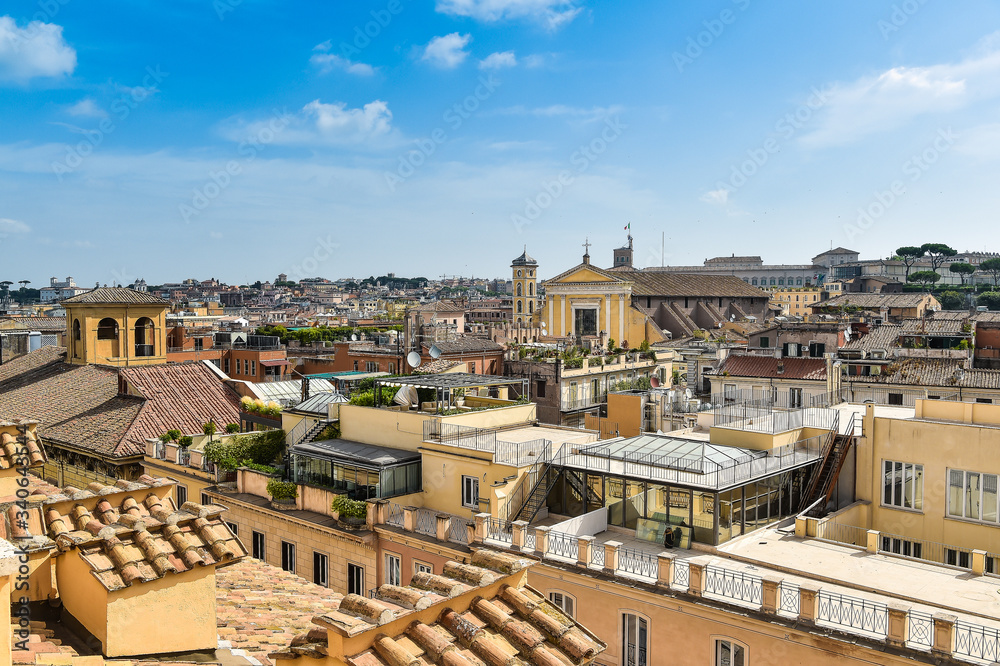 roofs of Rome near Piazza Venezia