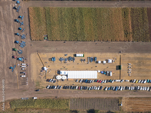 Vászonkép Sal`nyk, Vinnytsia, Ukraine - SEPT 02 2019: Agricultural farming event AGRO PLUS