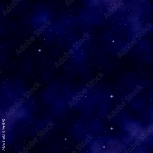 Background with seamless star field pattern illustration. Colors: midnight blue, outer space, manatee, eggplant, purple mountainsâ€™ majesty. © cobracz