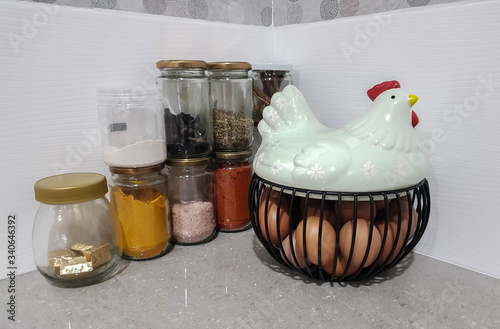 Creative Chicken Egg Basket Storage. Designed to keep and store the chicken egg properly and tidy.