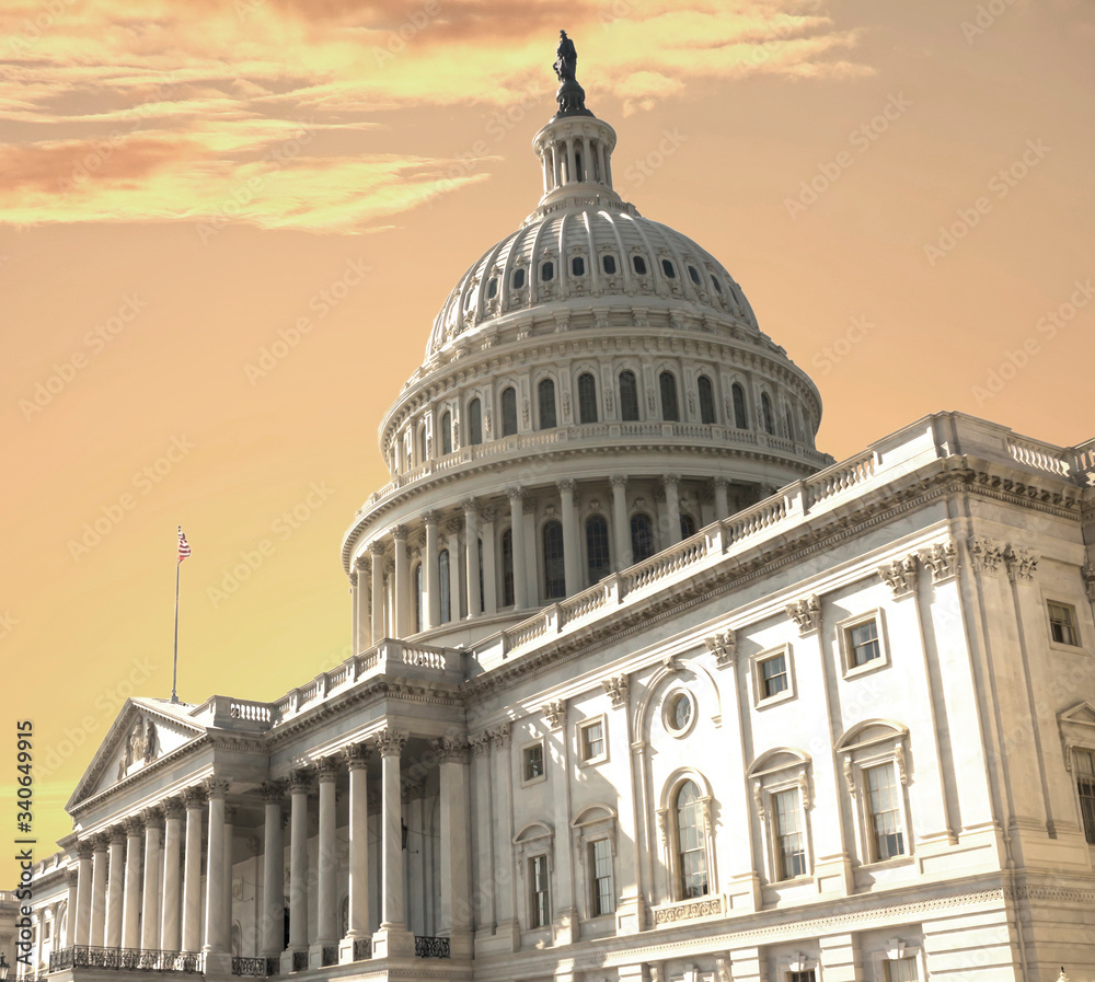 Obraz premium Washington DC, US Capitol Building