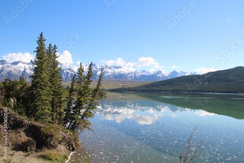 Reflections On Talbot Lake, Jasper National Park, Alberta photo