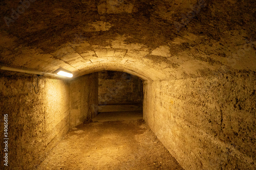 Tunnel of Rijeka. It used to be military object, but now it is tourist attraction of the city. June 2019