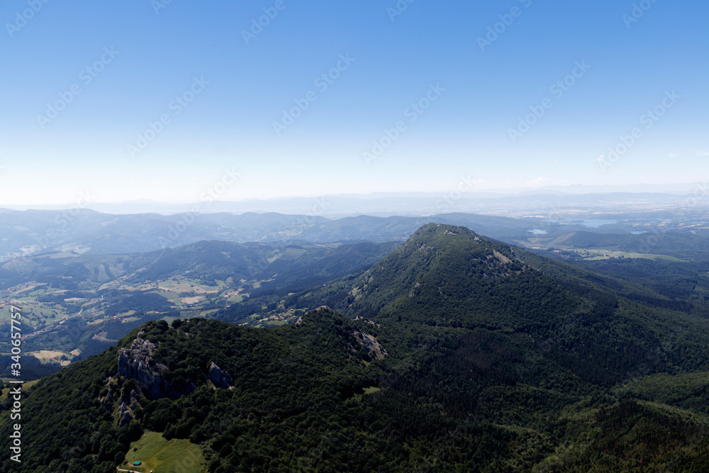 panoramic landscape in the mountains