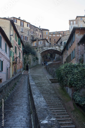 Fototapeta Naklejka Na Ścianę i Meble -  ìThe ancient pedestrian aqueduct street of Perugia, Italy