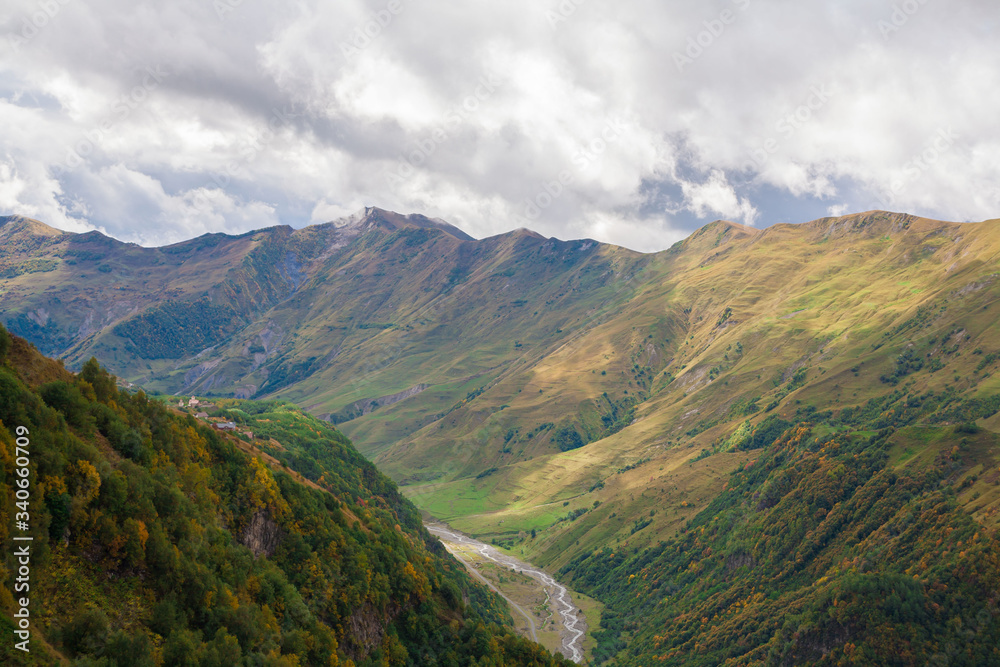 Georgia. Mountains autumn