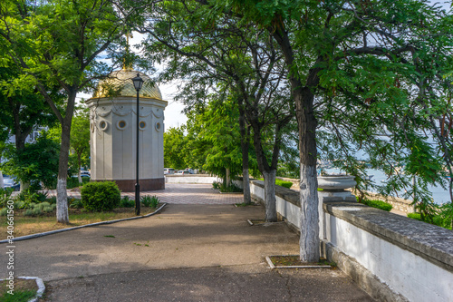 A small park on the embankment of Sevastopol. Crimea, Russia