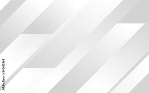 Abstract white and gray color modern technology geometry subtle vector background