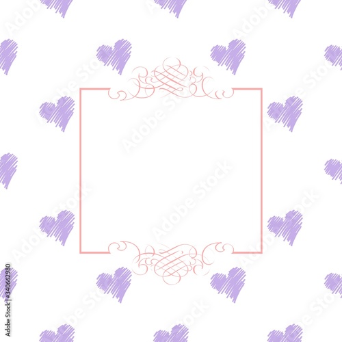 Heart shaped celebration invitation illustration vector background for websites, wallpapers, birthday card, scrapbooking, fabric print, pattern textile print, baby shower invitation.  © Mehmet