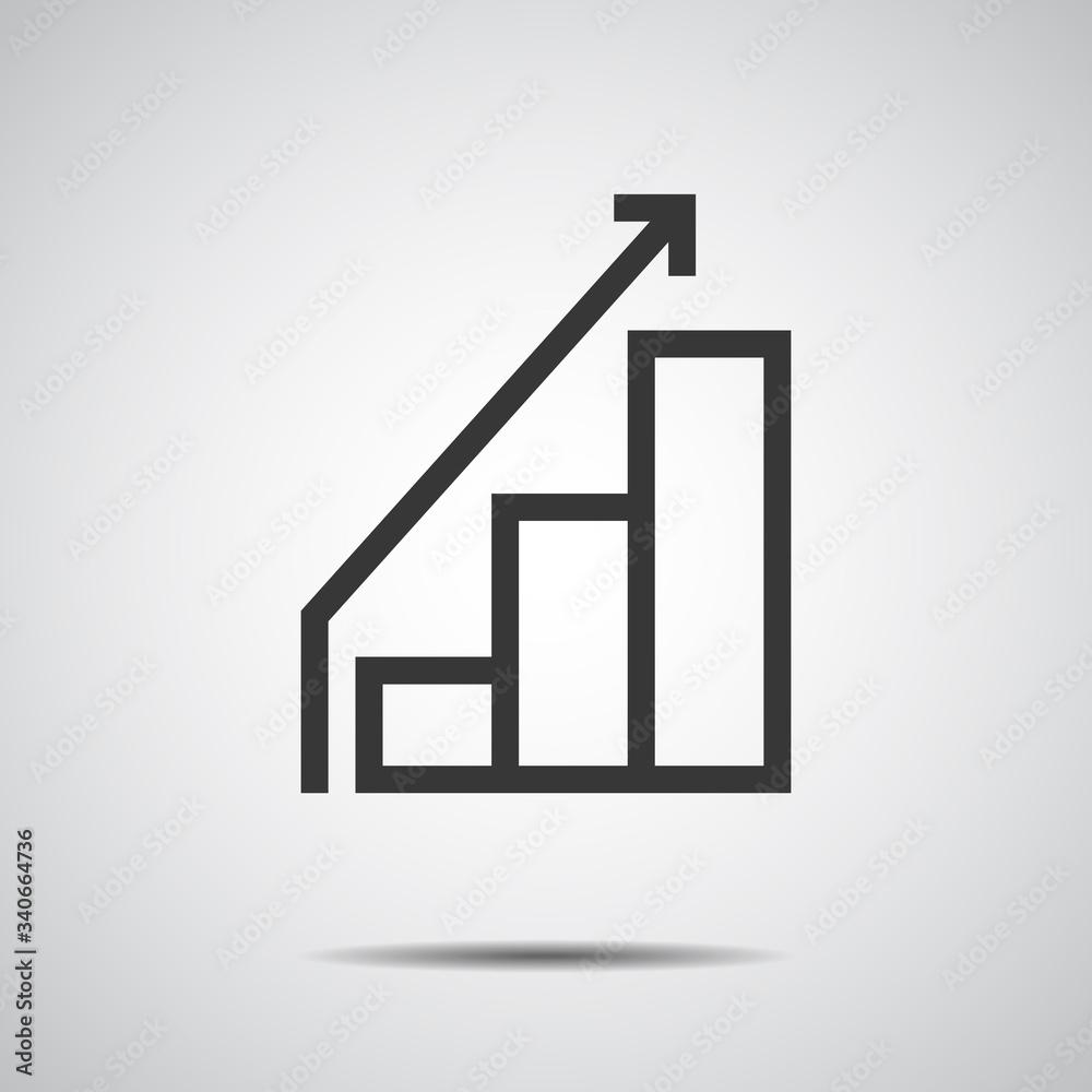 success icon , diagram chart graph up growth success icon , diagram chart graph up growth
