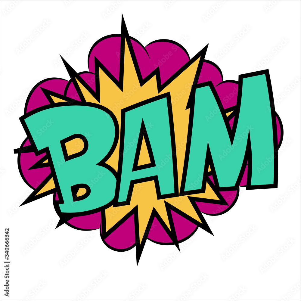 comic book speech bubbles onomatopeia expression letters