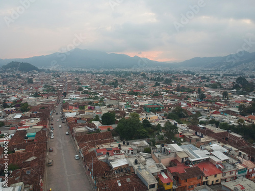 aerial view of the city