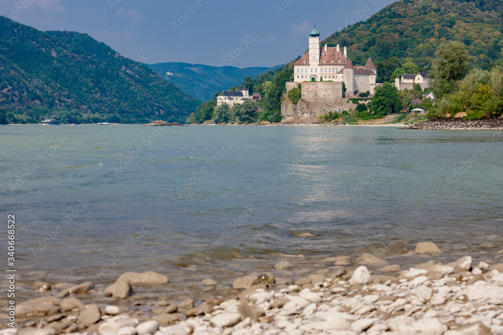 Schonbuhel castle, Danube river in Wachau valley, Austria