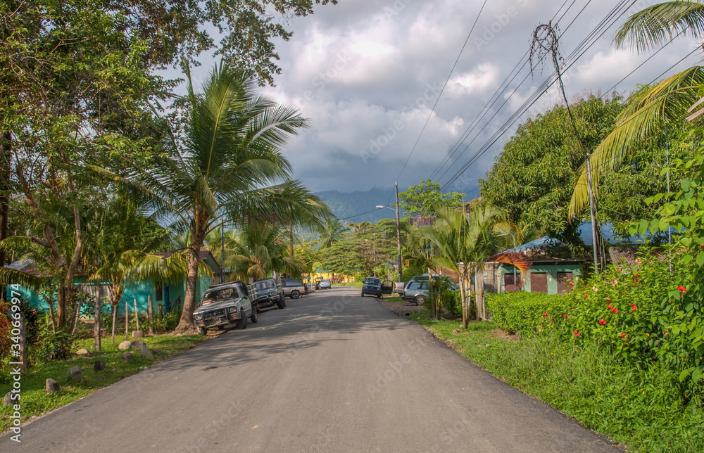 The village of Uvita at the pacific coast of Costa Rica The village of Uvita at the pacific coast of Costa Rica