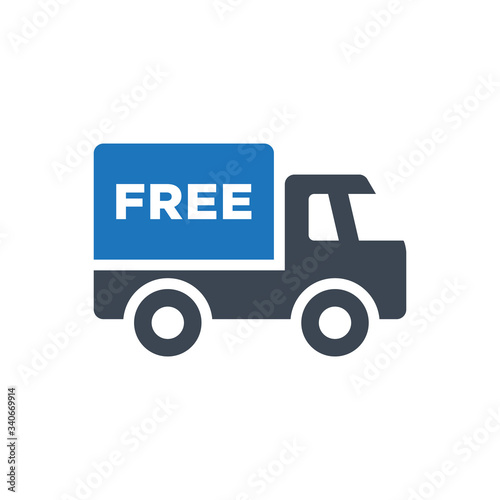Free delivery icon