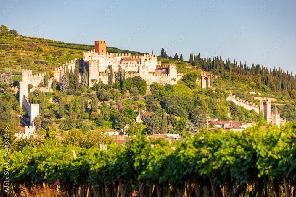 Castle Soave in Veneto, Italy