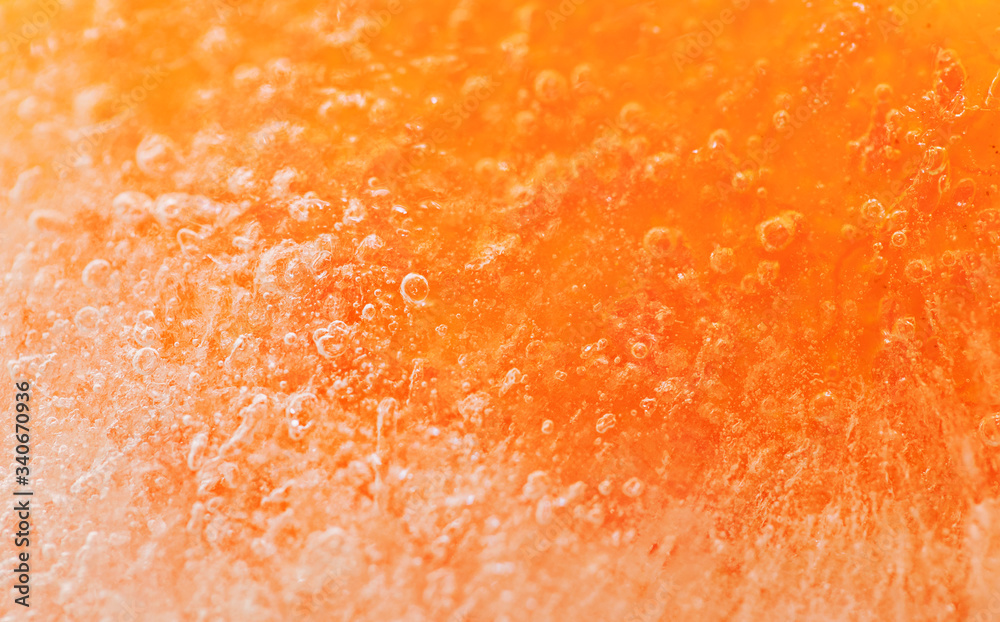 Orange iced bubbles. Orange iced bubbles.
