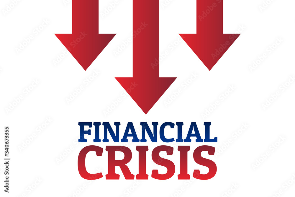 Financial crisis concept. Template for background, banner, poster with text inscription. Vector EPS10 illustration. Financial crisis concept. Template for background, banner, poster with text inscription. Vector EPS10 illustration.