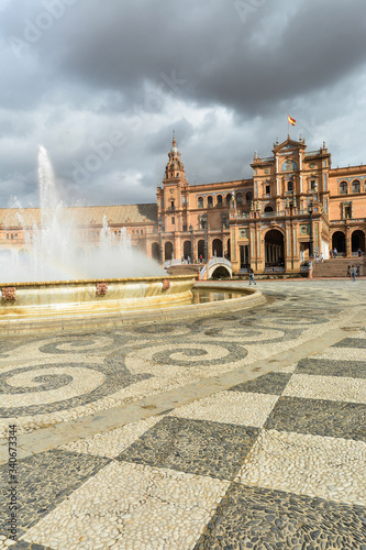 Square of Spain in Seville.