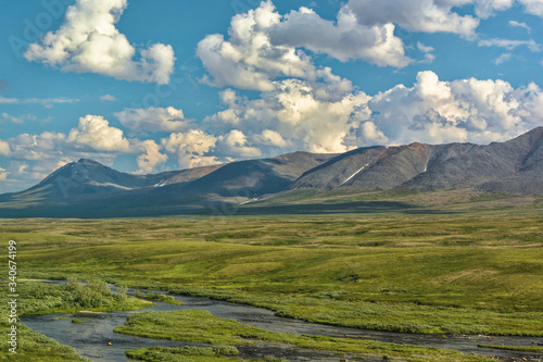 Tundra in the foothills of the Polar Urals.