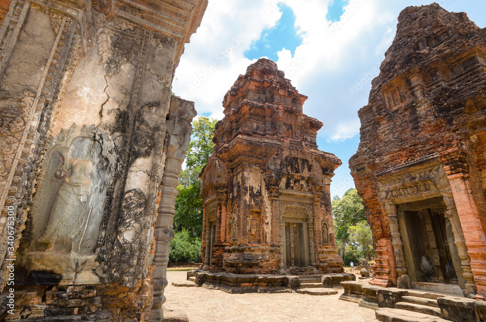 Preah Koh ancient Hindu temple, Angkor Wat, Cambodia