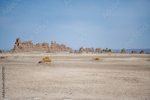 Landascape view of Lake Abbe