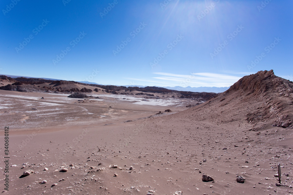 The moon valley in Atacama desert