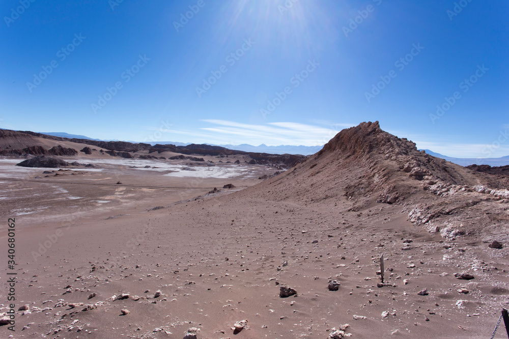 The moon valley in Atacama desert