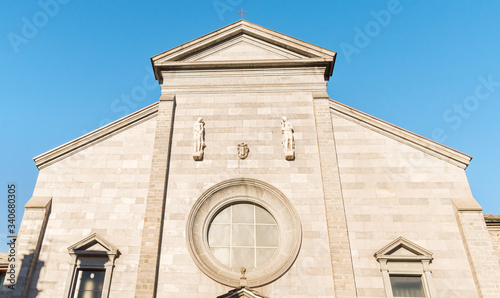 Facade of the Church of Saints Gervasio and Protasio, Domodossola, Italy. photo